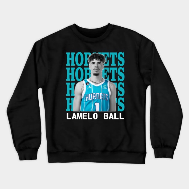 Charlotte Hornets Lamelo Ball 1 Crewneck Sweatshirt by Thejockandnerd